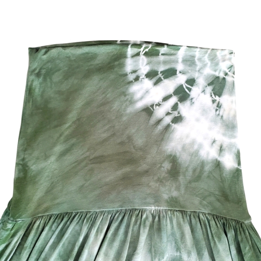 Side Slit Maxi Skirt W/ Sunburst Tie Dye Design Rayon Festival Boho Sexy Hippie - Picture 15 of 15